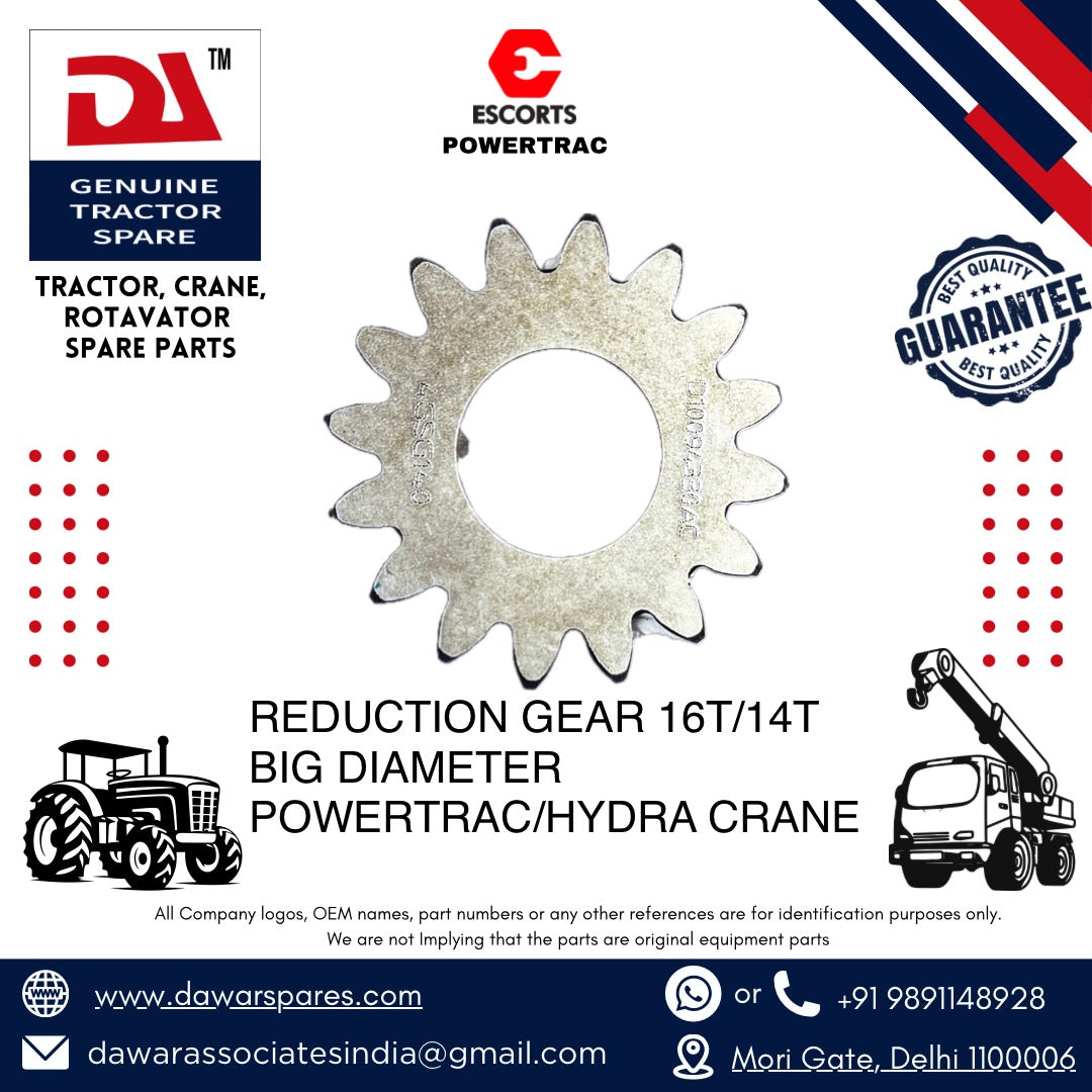 Reduction Gear 16T/14T BIG DIAMETER POWERTRAC/HYDRA CRANE