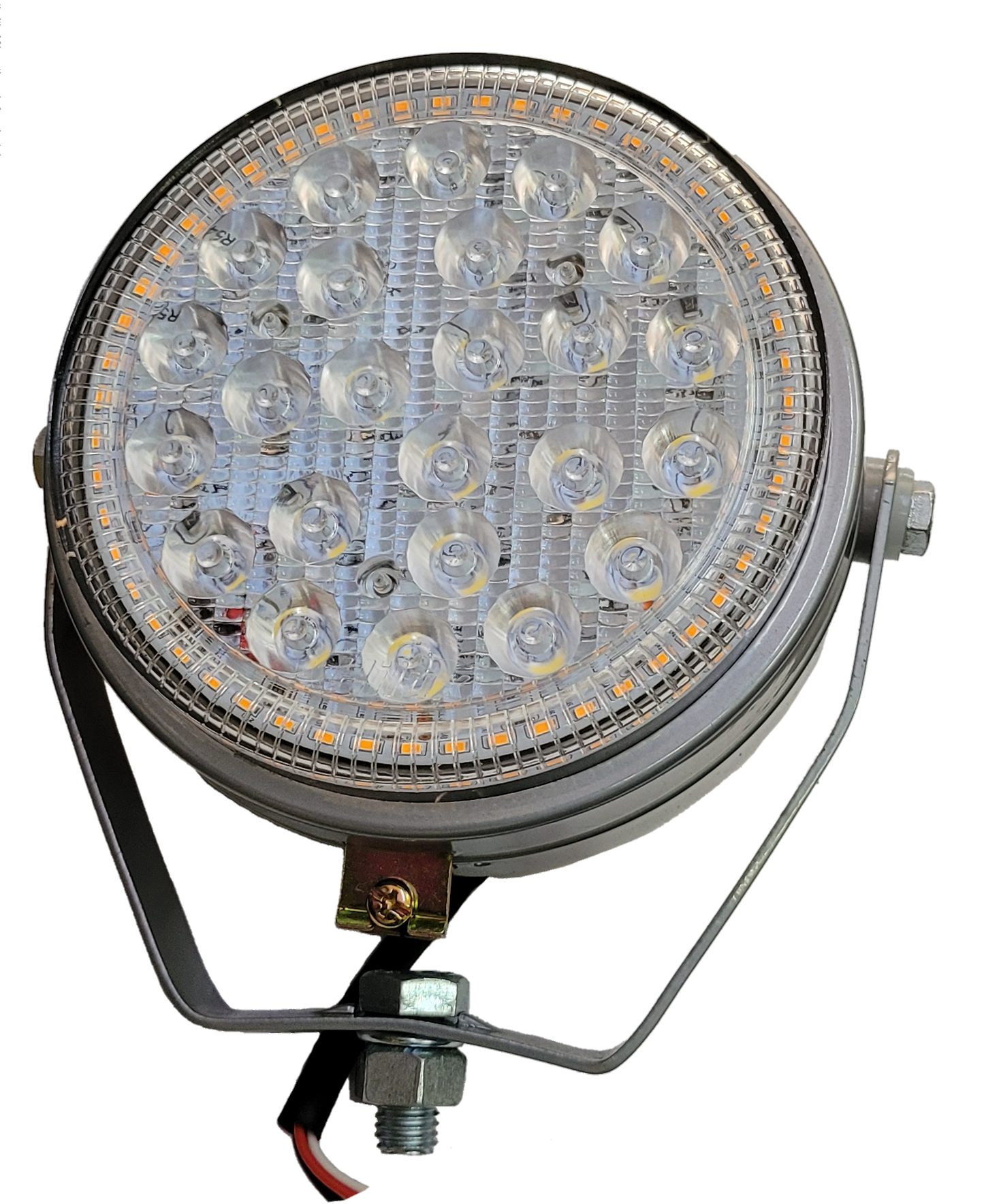 LAMP ASSEMBLY LED WITH ORANGE DRL (HEAD/PLOUGH) SILVER John Deere - Elegant LED Lamp Assembly with Orange DRL