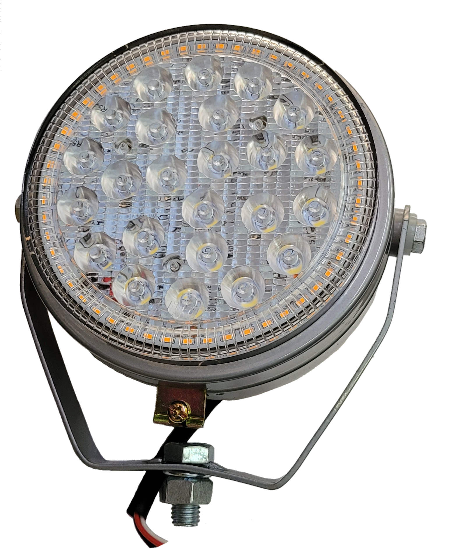 LAMP ASSEMBLY LED WITH ORANGE DRL (HEAD/PLOUGH) SILVER John Deere - Elegant LED Lamp Assembly with Orange DRL